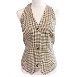 Belle Poque Checkered Vest for Women
